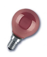 Tropfenlampe 25W E14 rot